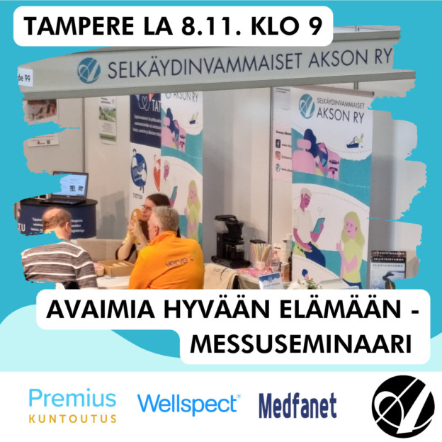 Aksonin messuseminaarin banneri
