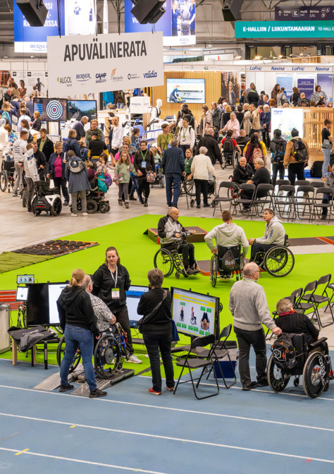 Yleiskuva Apuvälinetapahtumasta yläviistosta